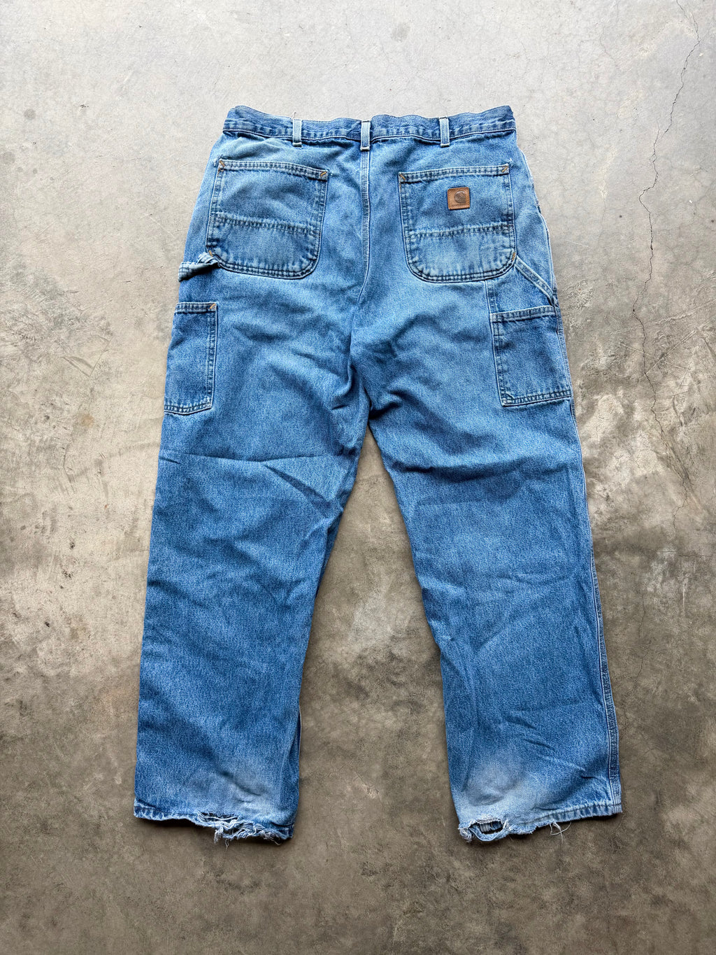 Faded Blue Carhartt Carpenter Pants