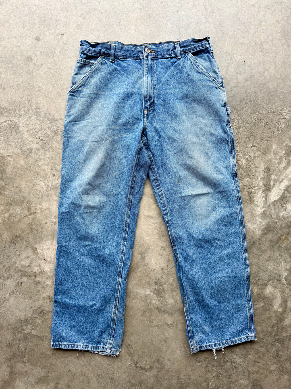 Faded Blue Carhartt Carpenter Pants