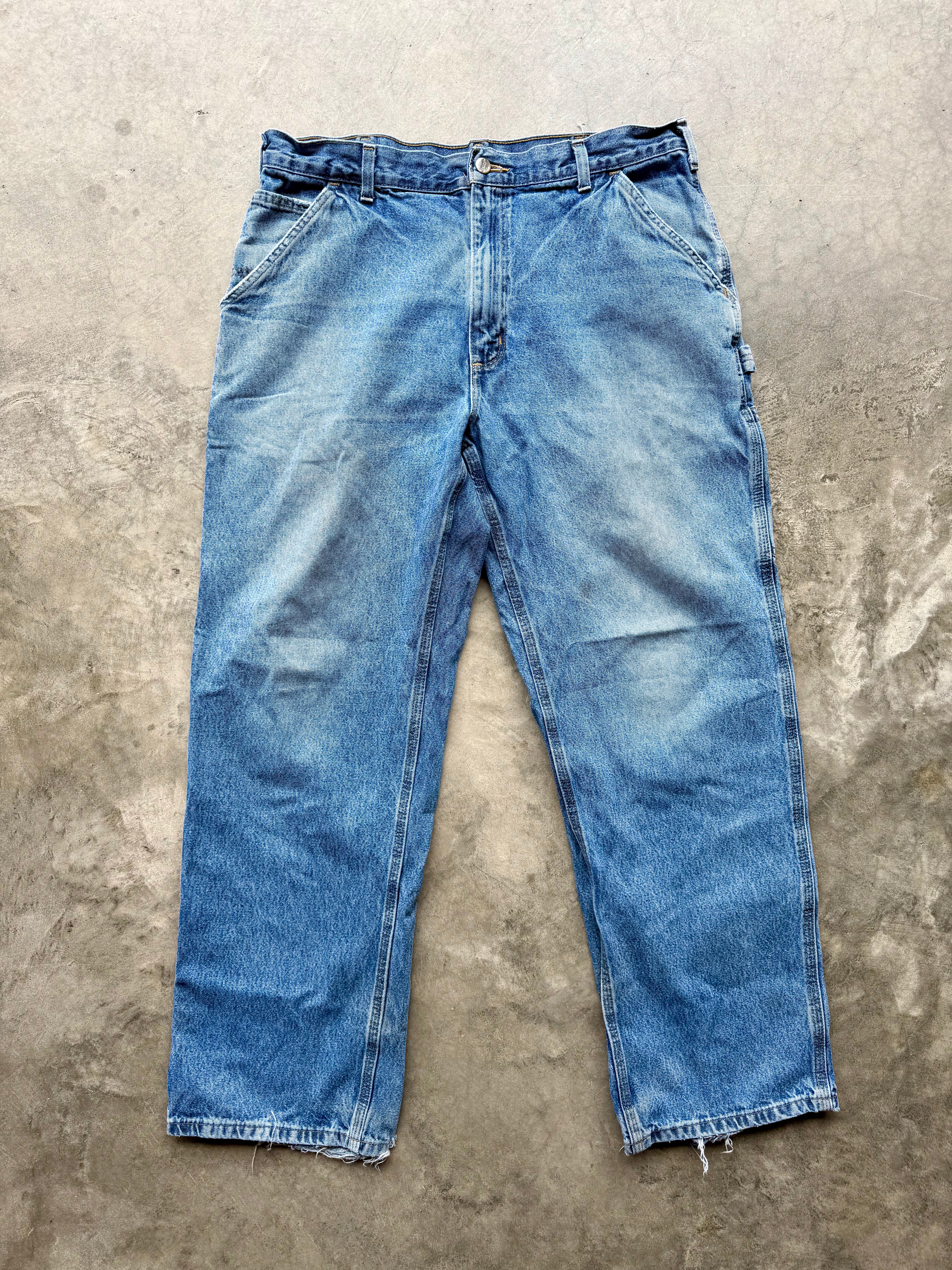 Faded Blue Carhartt Carpenter Pants